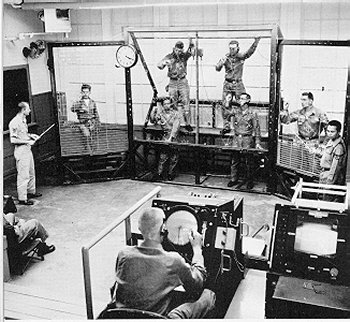 Radar

operator trainees work the plotting board